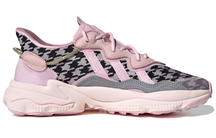 (WMNS) adidas originals Ozweego 'Pink Black Gray' FV9758