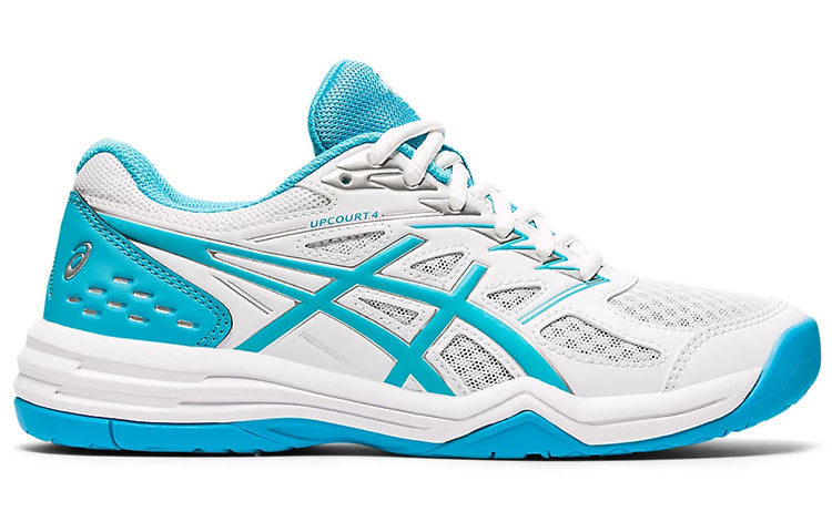(WMNS) ASICS Upcourt 4 Running Shoes White/Blue 1072A055-101