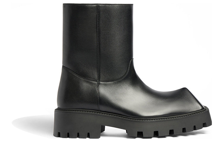 (WMNS) Balenciaga Rhino Booties 'Black Smooth Calfskin' 763684WBB501000