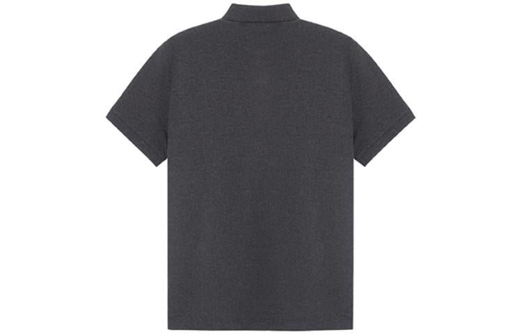 Men's Burberry Solid Color Short Sleeve polo Gray 80045801
