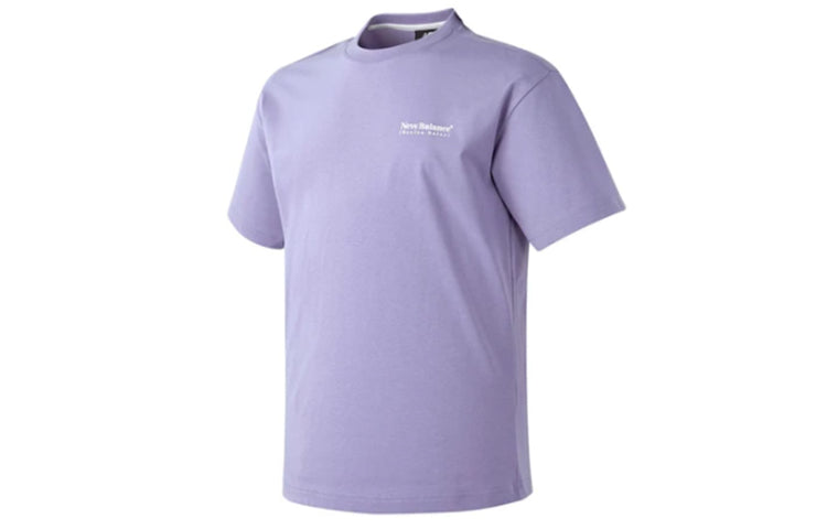 New Balance Casual Sports Backpack Short Sleeve Couple Style Purple NBNEA22043