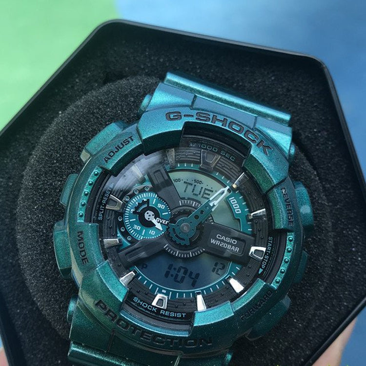 CASIO G-Shock Analog-Digital 'Green' GA-110NM-3A