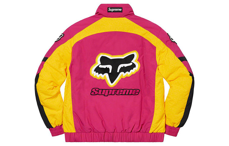 Supreme Fox Racing Puffy Jacket 'Pink Yellow Black' SUP-FW20-180