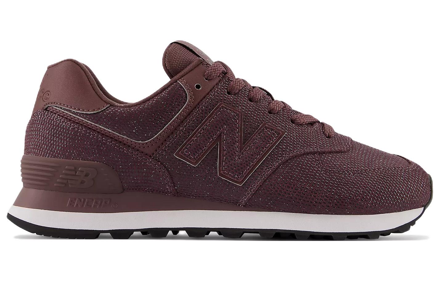 (WMNS) New Balance 574 'Burgundy Bone Reptile' WL574VEL