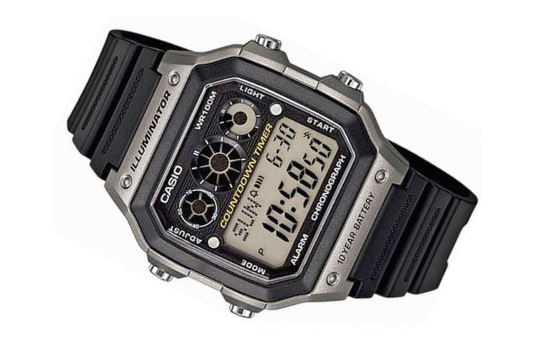 CASIO G Shock Waterproof Mens Black Digital AE-1300WH-8A