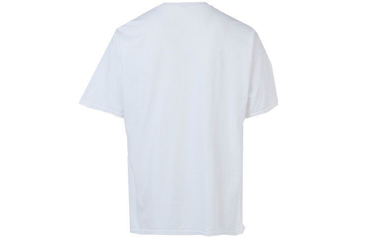 Men's Travis Scott x Mcdonald Crossover Fries Alphabet Short Sleeve White T-Shirt TC-259