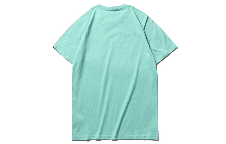 Men's Vans Basic Logo Printing Round Neck Short Sleeve Lake Blue VN0A4MM6J29