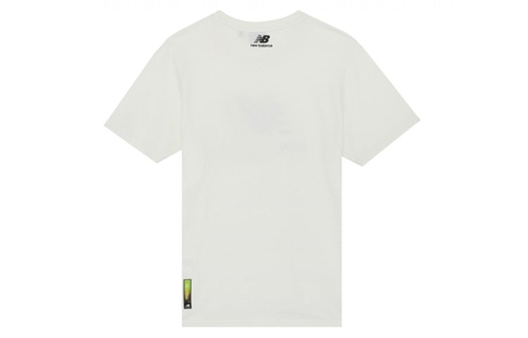 New Balance Round Neck Minimalistic Casual Short Sleeve White NEA33011-IV