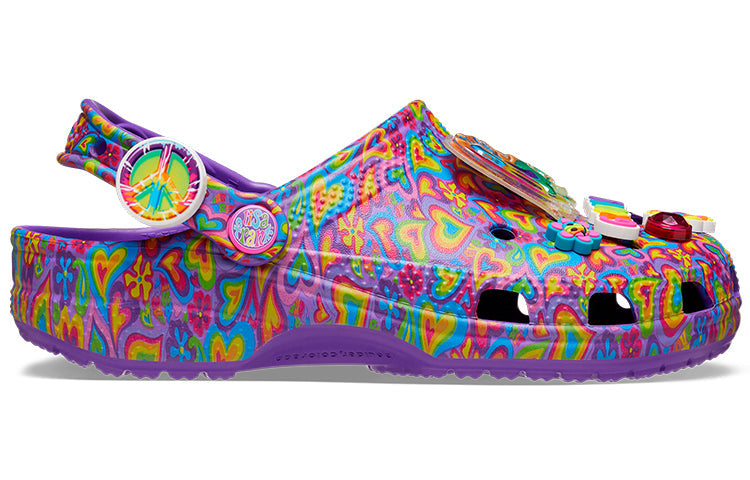 Crocs Lisa Frank x Classic Clog 'Neon Purple Multi Hearts' 207736-573