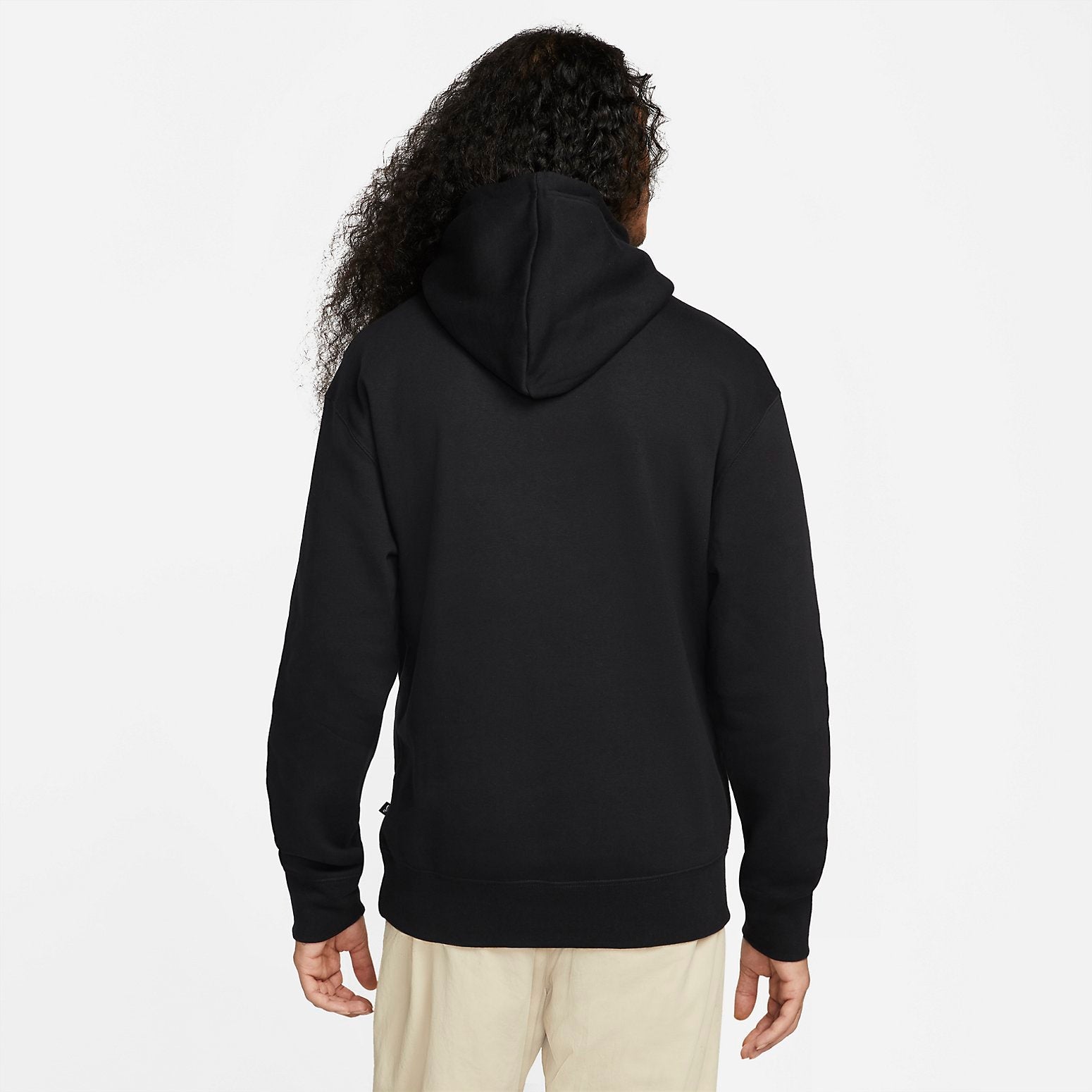 Nike SB Big Swoosh Logo Pullover Hoodie 'Black' CW5615-010