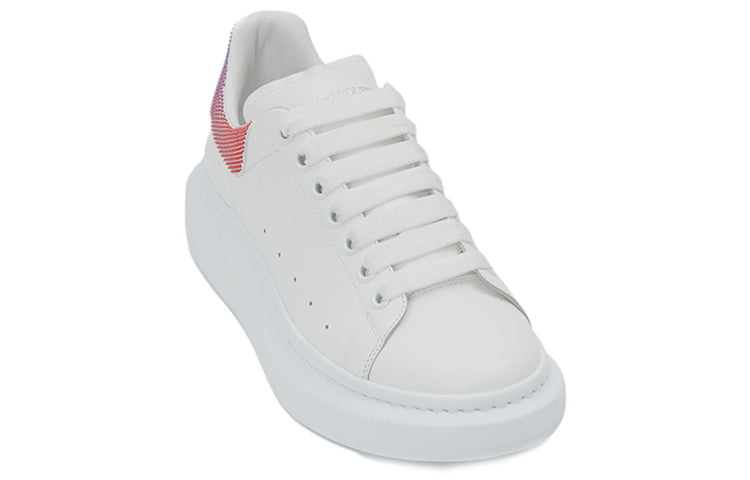 Alexander McQueen Thick-soled Low-top Sneakers 'White Pink Purple' 711139WICG48983