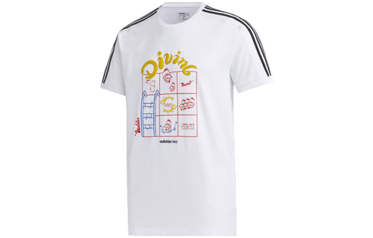 adidas Neo M PNDA 3S LG T T-Shirt 'White' GK1542