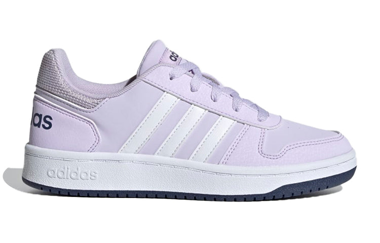 (GS) adidas Hoops 2.0 J 'Purple White' EG9075