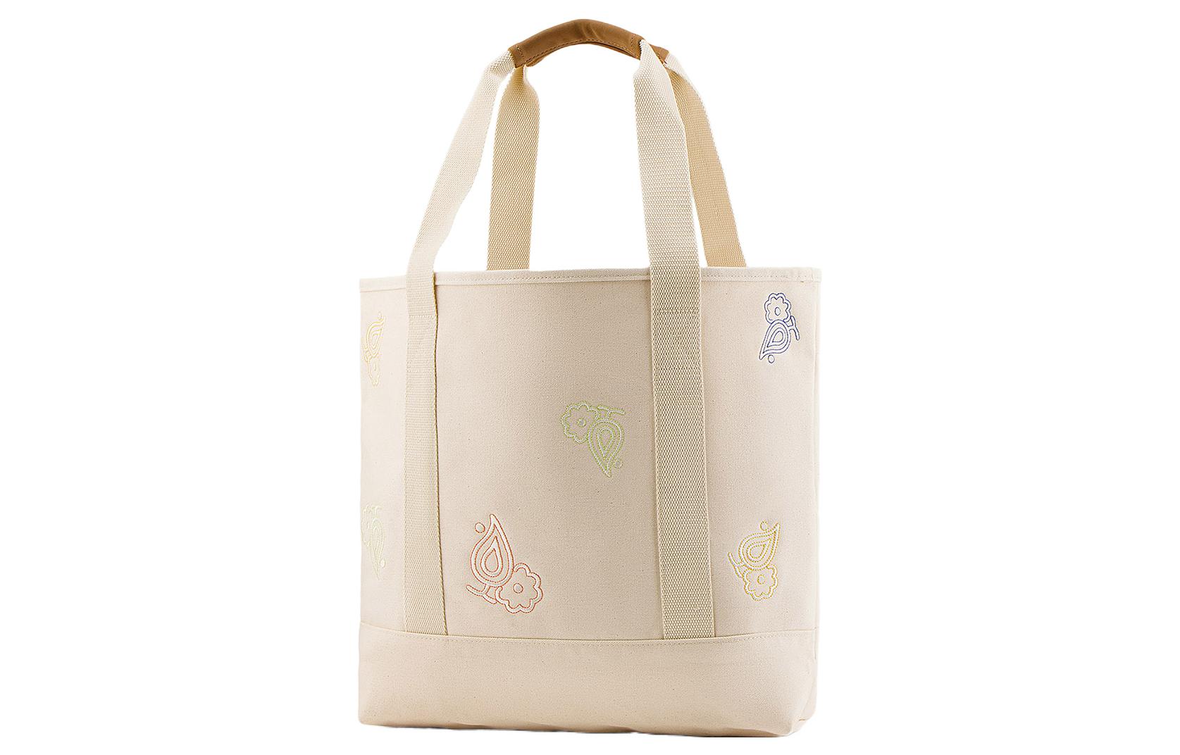 Vans Paisley Check Floral Tote Bag 'Beige' VN0A7RX1FS8