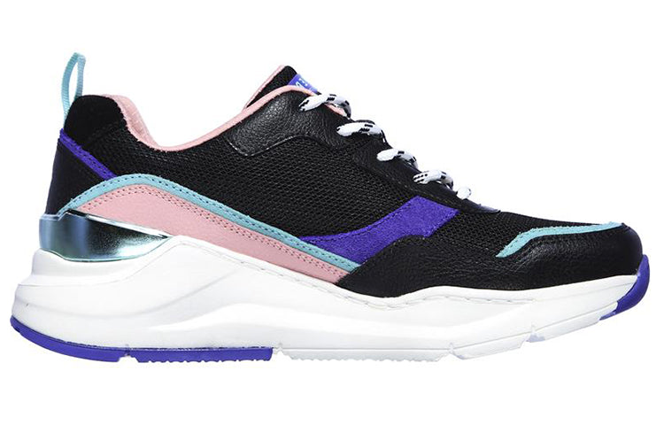 (WMNS) Skechers Rovina Low-Top Black/Purple 155011-BKPR