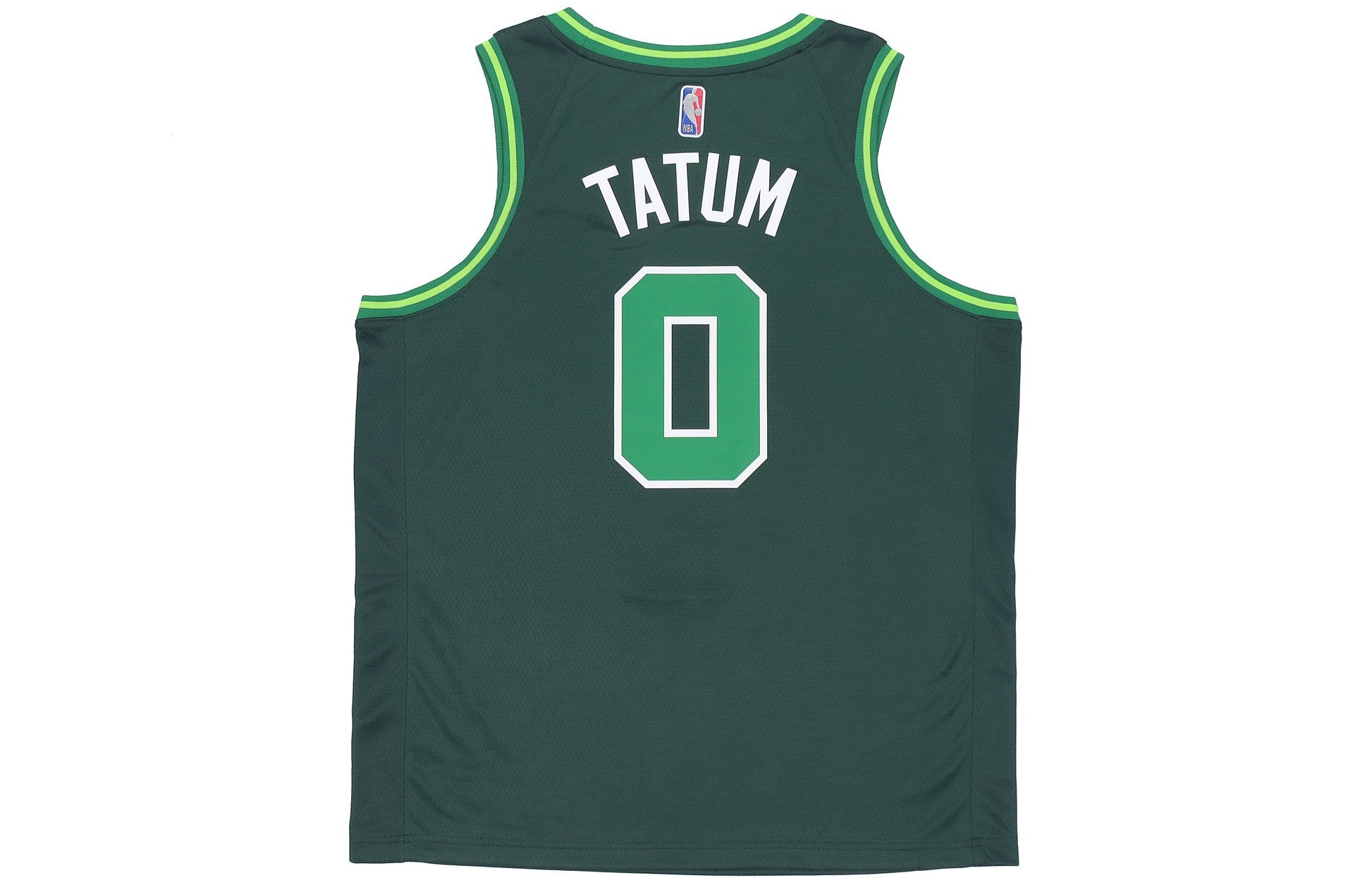 Men's Nike NBA Retro Basketball SW Fan Edition Award Version 20-21 Season Boston Celtics Tatum No. 0 Green Jersey CN9893-300