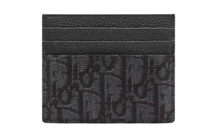 DIOR Card Holder 'Black Oblique Jacquard' 2ESCH135YSE-H03E