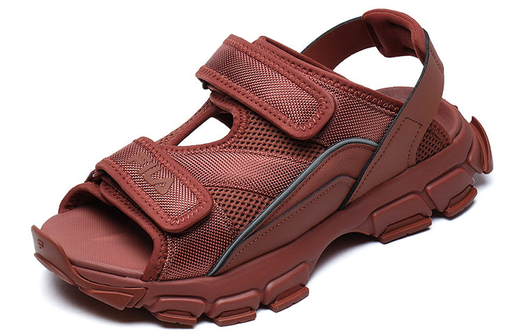 (WMNS) Fila Fusion Sandals 'Dark Red' T12W125401FCN