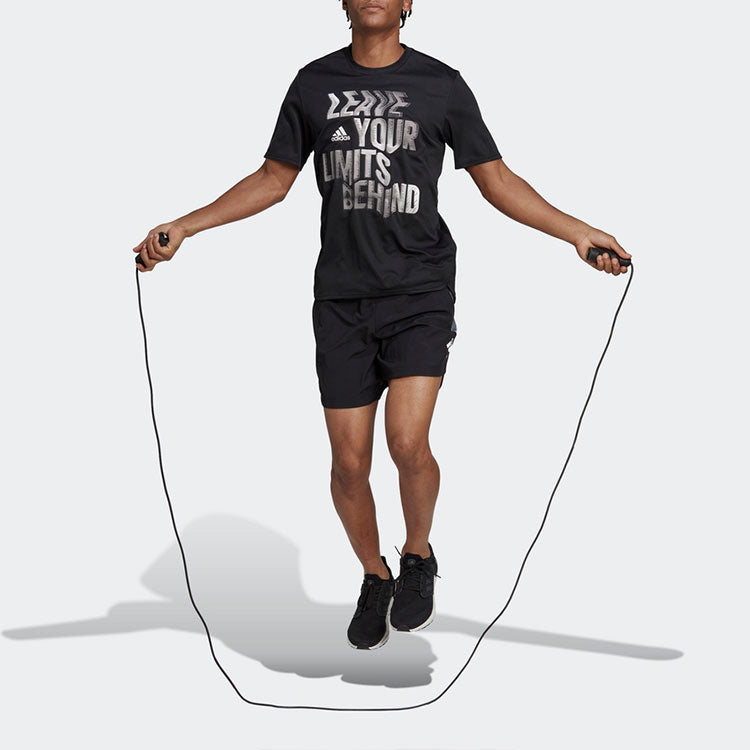 adidas Designed for Movement AEROREADY HIIT Slogan Training T-Shirt 'Black' HN8508
