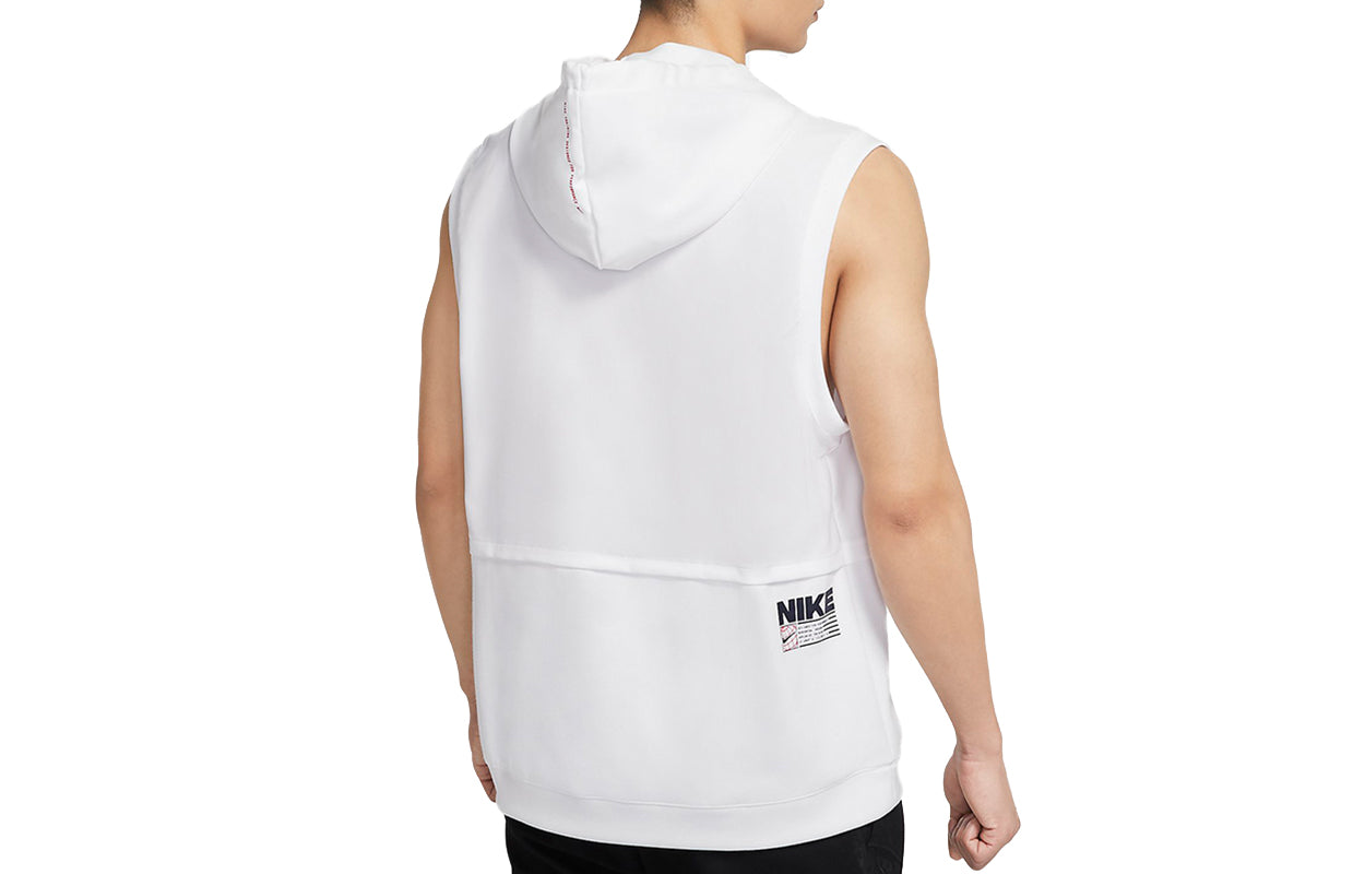 Nike Sleeveless Sports Pullover hoodie Vest White CZ2562-100