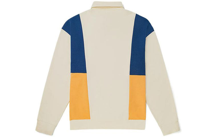 Vans Colorblock Polo Pullover Couple Style Retro White VN0A5H9R3KS