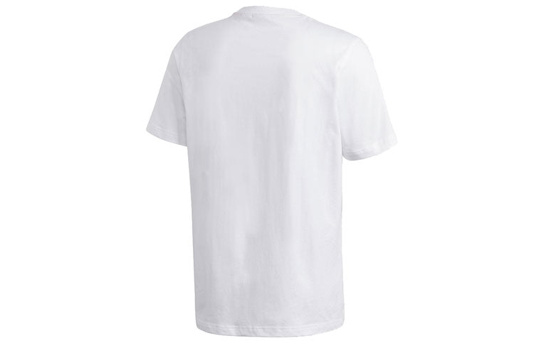adidas originals CAMO TRF TEE Large logo Printing Sports Short Sleeve White GD5949