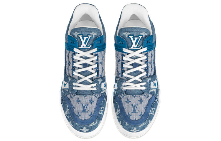LOUIS VUITTON Trainer Sneakers 'Denim Monogram' 1A7S54