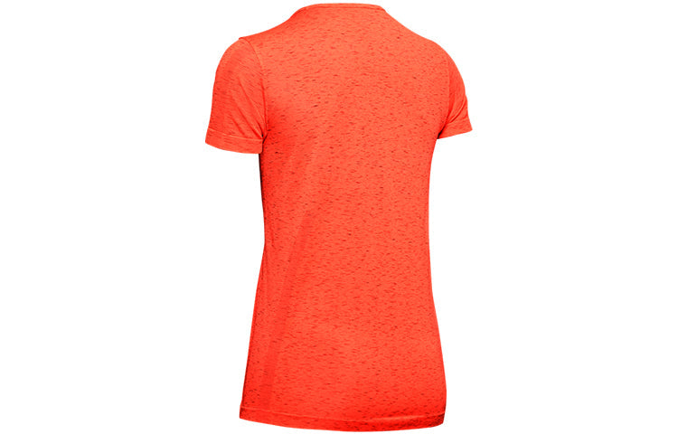 (WMNS) Under Armour Vanish Seamless Spacedye Round Neck Short Sleeve Tops Red 1345956-836