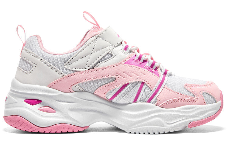 (GS) Skechers Dlites 4.0 'White Pink' 302586L-PKW