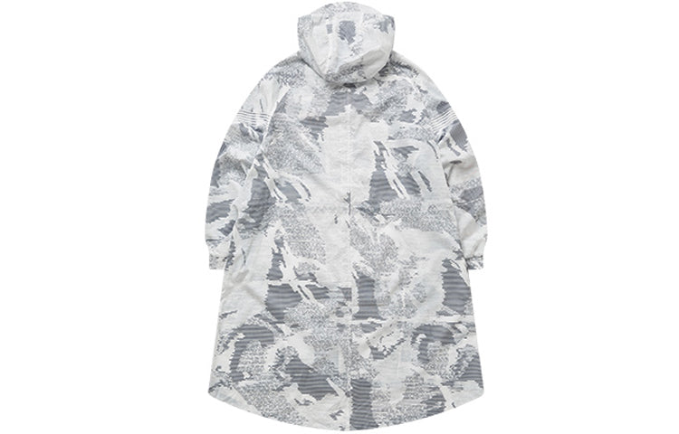 (WMNS) FILA FUSION Loose mid-length hooded Woven Jacket White T11W023701F-WT