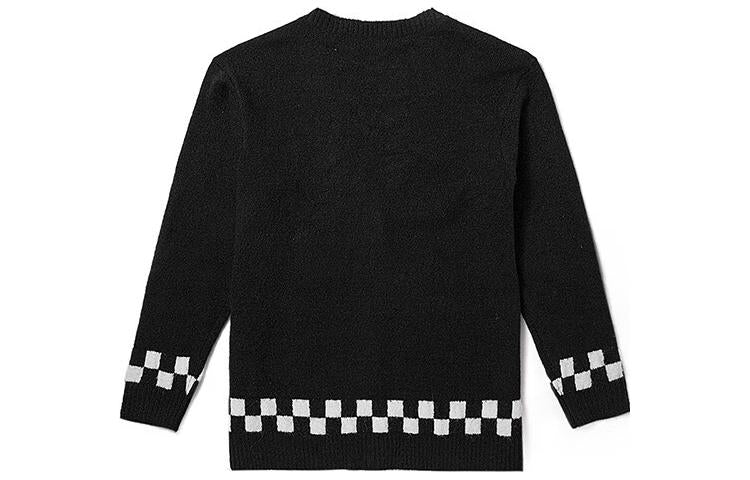 (WMNS) Vans Lowcheck Cardigan Sweater 'Black' VN000FXHBLK