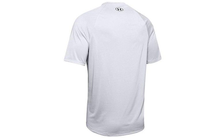Men's Under Armour Tech Training Sports Short Sleeve Gray 1345317-014