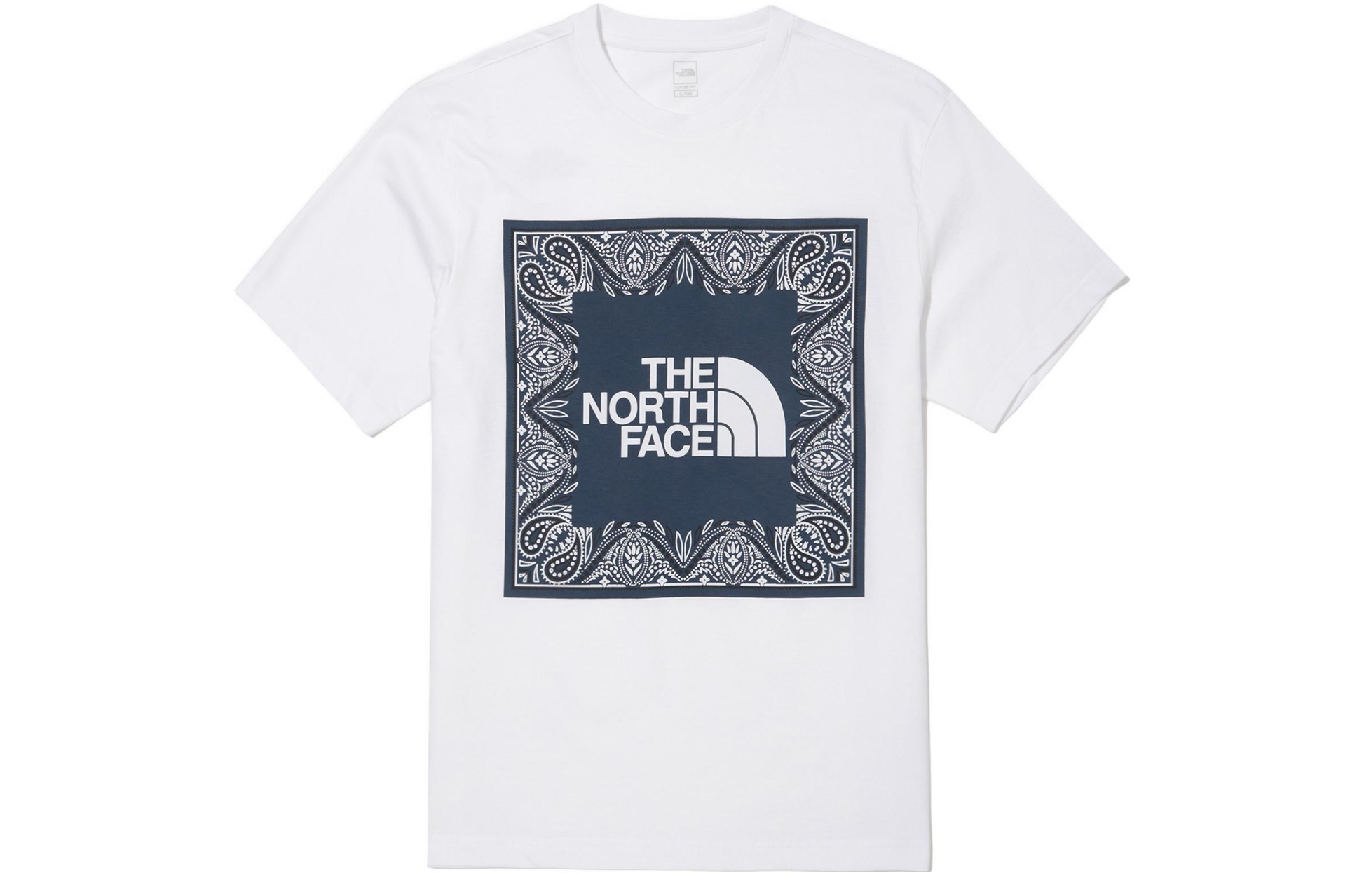 THE NORTH FACE SS22 Big Logo Bandana T-shirt 'White' NT7UN29B