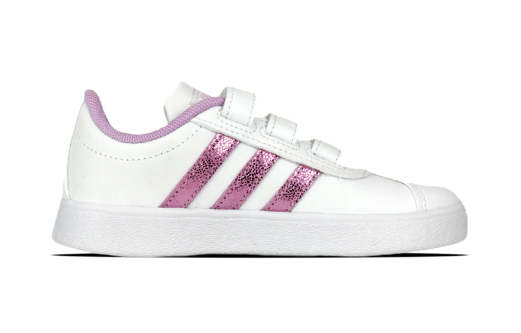 (PS) adidas VL Court 2.0 'White Purple' FY9276