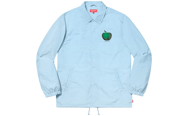 Supreme SS19 Apple Coaches Jacket Printing Coach Unisex Blue SUP-SS19-10017