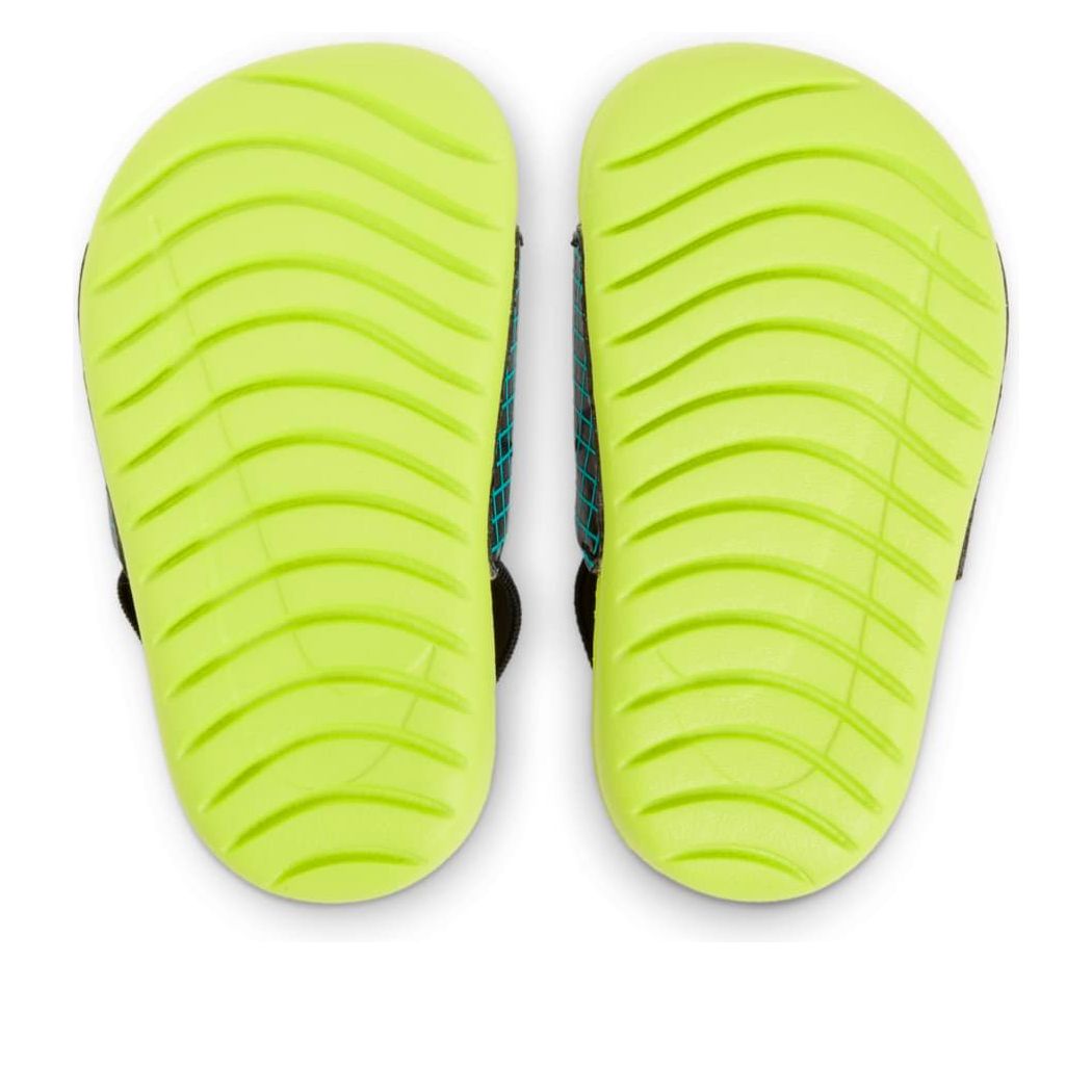 (TD) Nike Kawa SE Slippers Black/Blue/Green CW1658-001