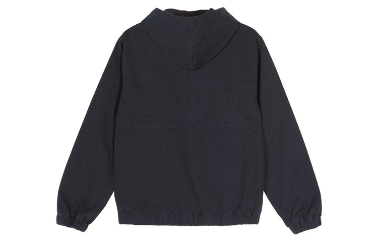 Stussy Unisex Solid Canvas Work Jacket Black 115509