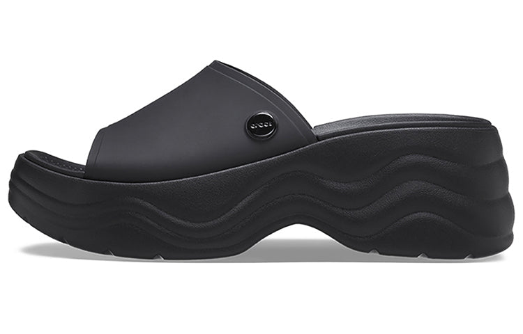 (WMNS) Crocs Skyline Slide Sandals 'Black' 208182-001