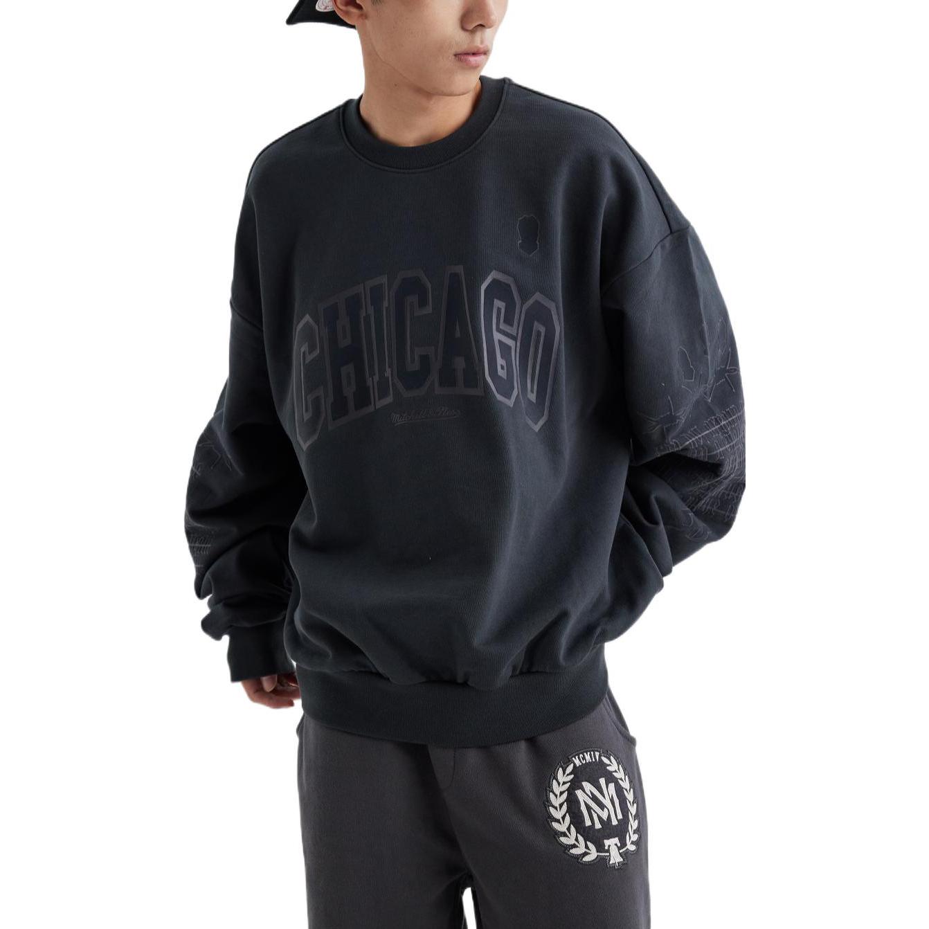 Mitchell & Ness x NBA Chicago Bulls Sweatshirt 'Dark Grey' MNJYFWF22003-CARBON-GARY