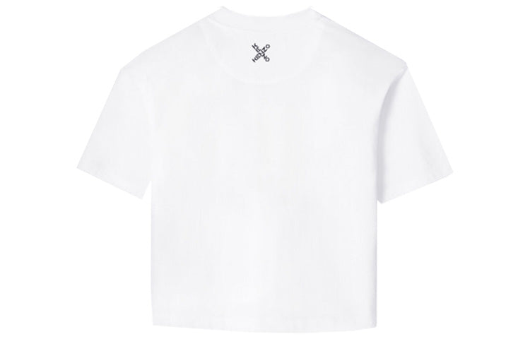 KENZO SS21 Logo Loose Short Sleeve White T-Shirt FB52TS6904SJ01-AL