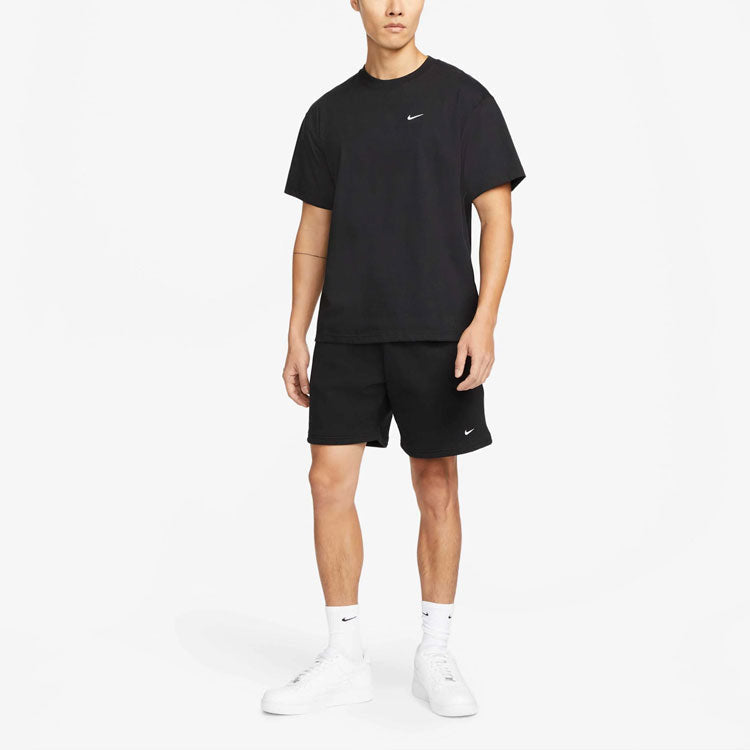 Nike Solid Color Logo Straight Loose Casual Shorts Asia Sizing 'Black' DV3056-010