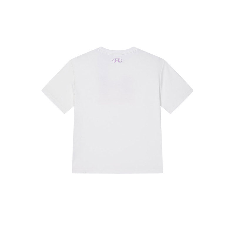(PS) Under Armour Tech Oversized T-Shirt 'White Pink' 241201040-1