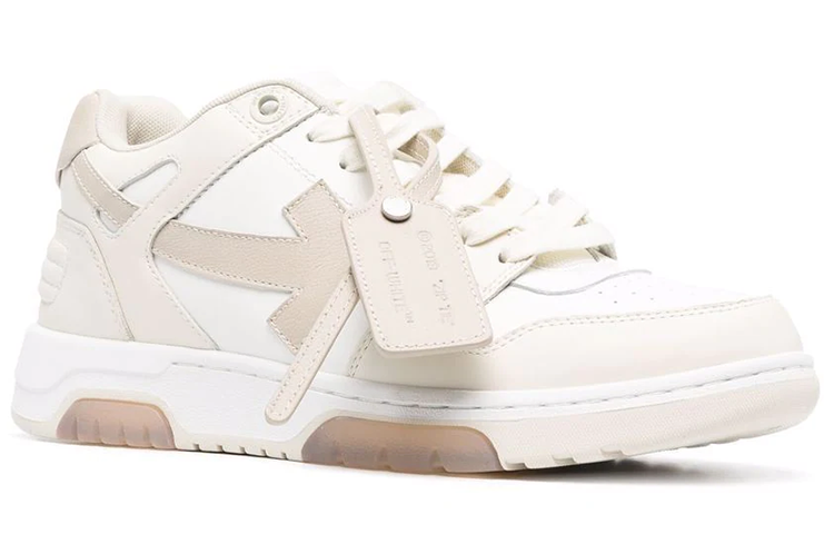 Off-White Out Of Office Low-Top Sneaker 'Beige White' OMIA189F21LEA0050163