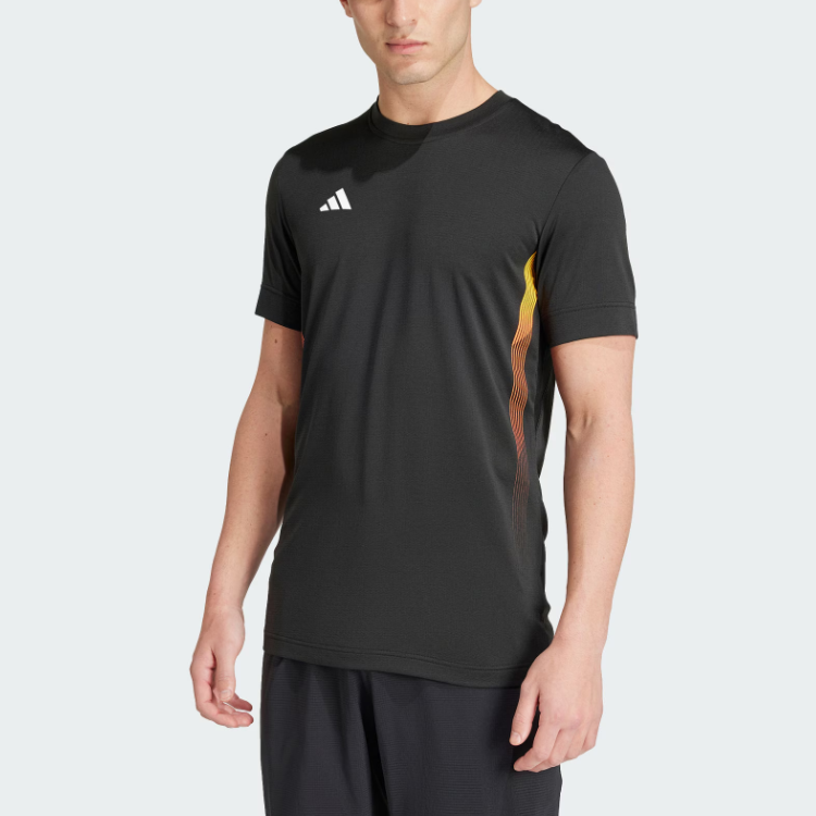 adidas TENNIS FREELIFTT T-Shirt Asia Sizing 'Black' IY9451