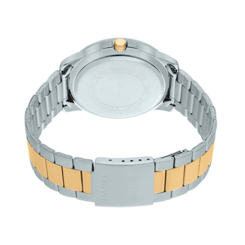 CASIO Stainless Steel Strap Quartz Waterproof Mens Silver Analog MTP-VD01SG-1B