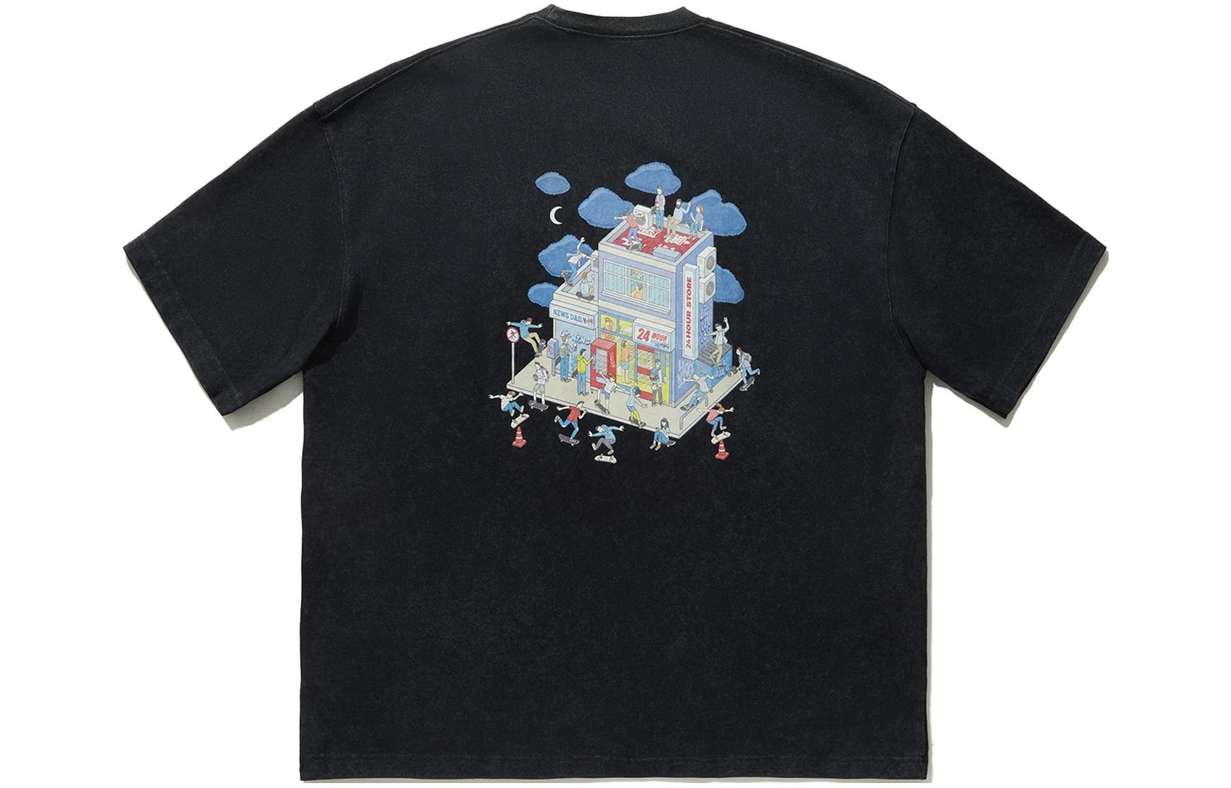 Li-Ning x Phil Hackett Graphic T-shirt 'Black' AHSU199-3