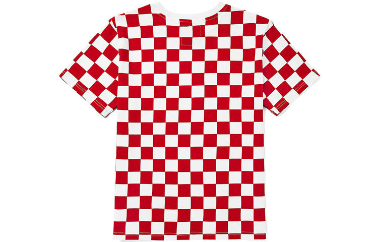 Men's Vans Grid Alphabet Short Sleeve Red VN0A54IDY0W