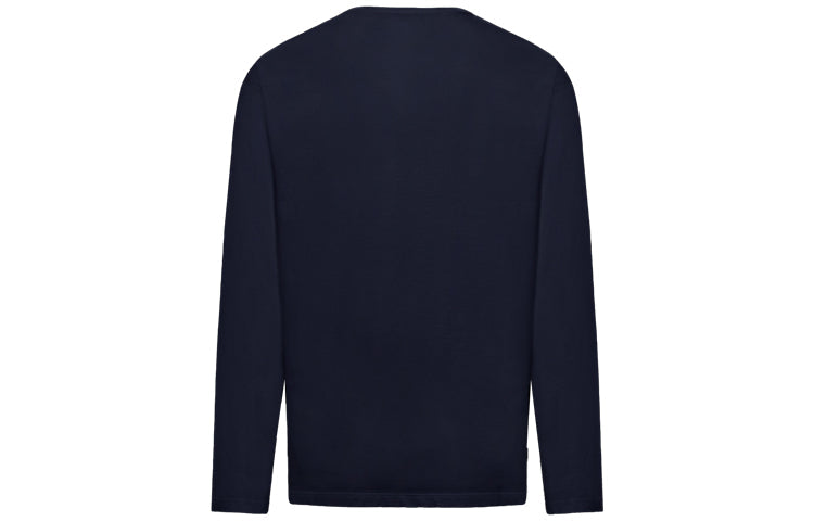 Men's Moncler Long Sleeves Round Neck Blue 0918D701208390T778
