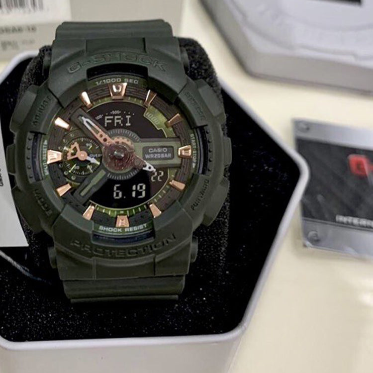 CASIO G-Shock Analog-Digital 'Green' GMA-S110CM-3A