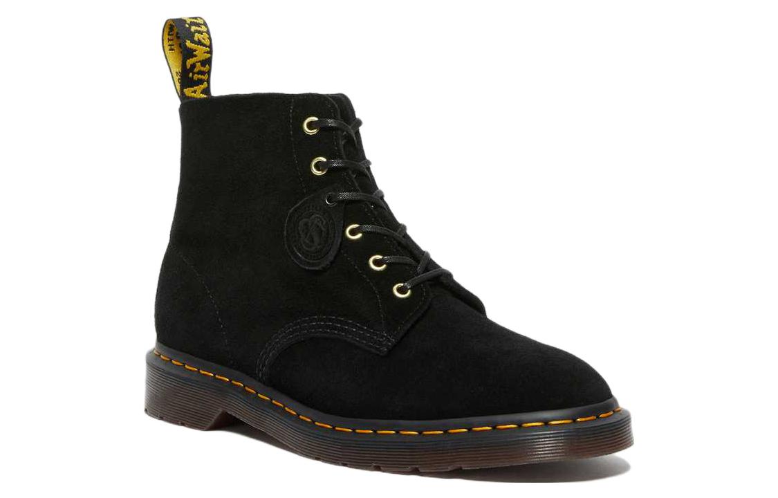 (WMNS) Dr. Martens 101 Suede Ankle Boots 'Black' 27428001